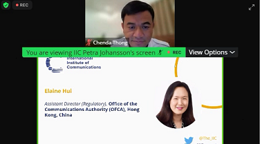 OFCA's Participation in International Regulators' Forum 2021